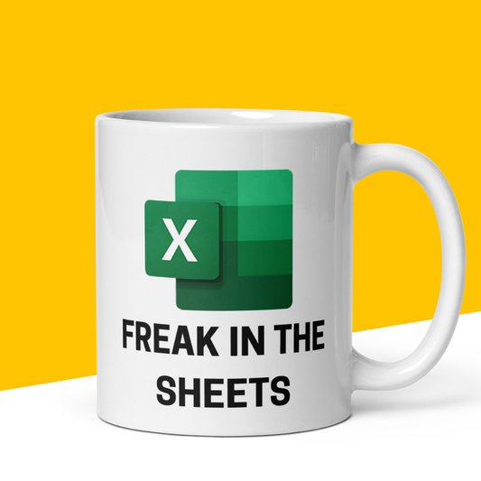 Funny Mug "Freak In The Sheets"